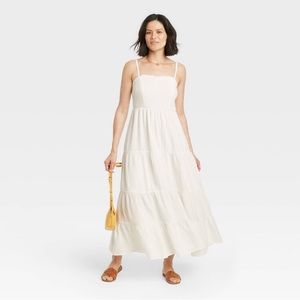 NWT Target white midi dress, medium